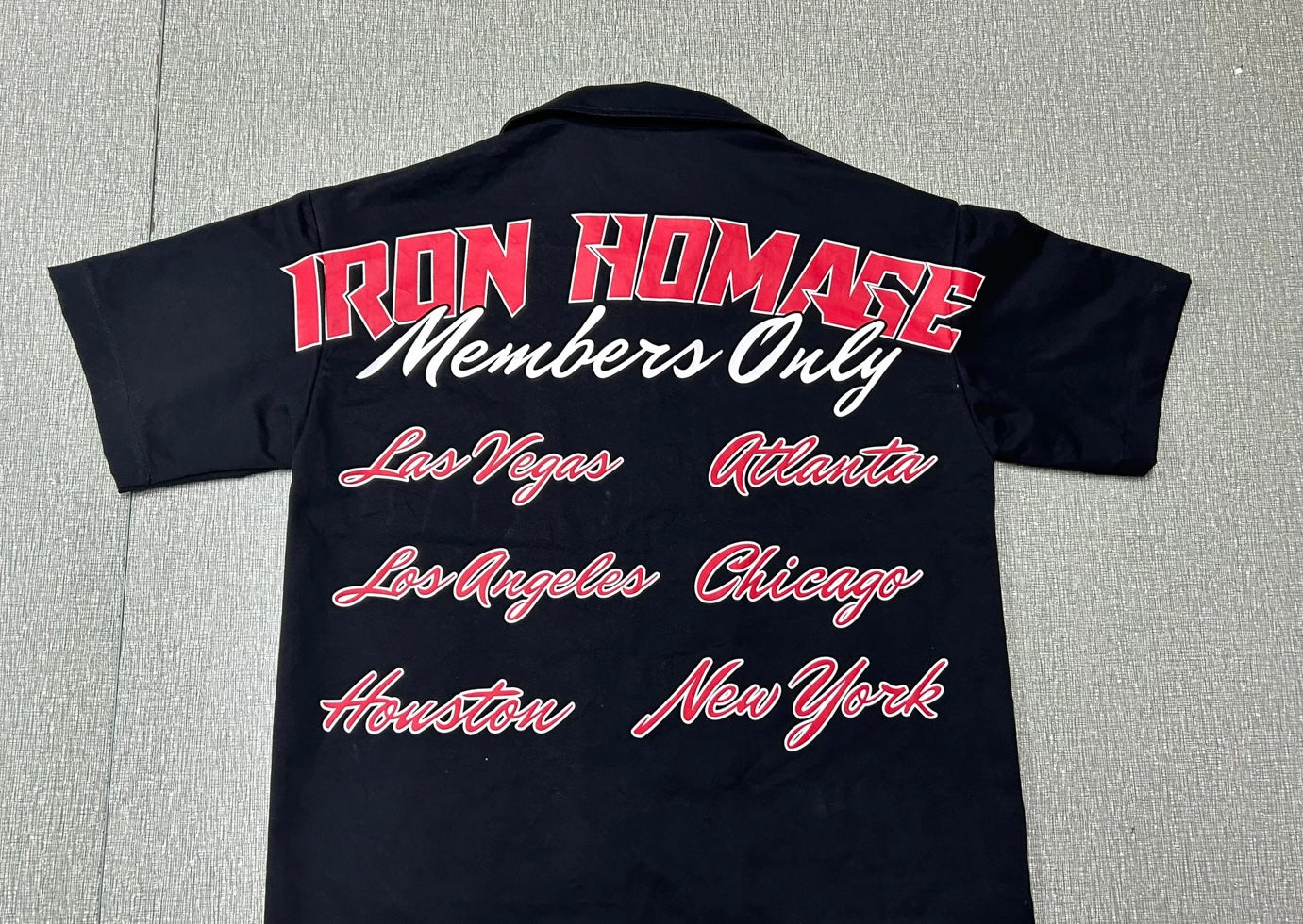 IRON HOMAGE “MEMBERS ONLY” ZIPPER POLO